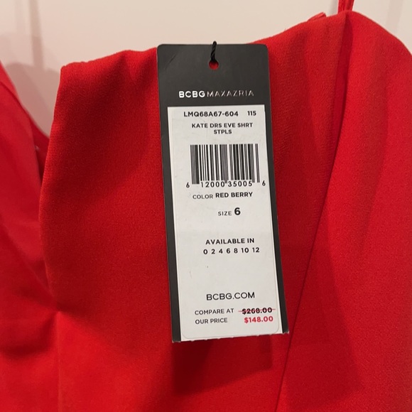 BCBG NEW with tags Red Strapless Dress - Picture 2 of 4
